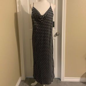 Vince Camuto  Sleeveless Polka Dot  Slip Dress